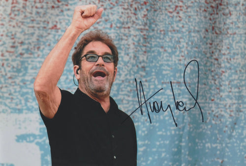 Huey Lewis signed 12x8” photo