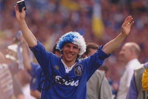 Gianfranco Zola signed 12x8” Chelsea photo