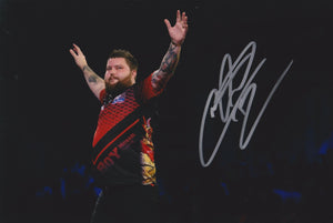 Michael Smith signed 12x8” darts photo