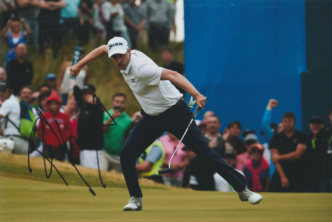 Russell Knox signed 12x8” golf photo