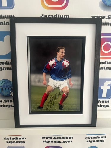 Jean-Pierre Papin signed and framed 12x8” France photo