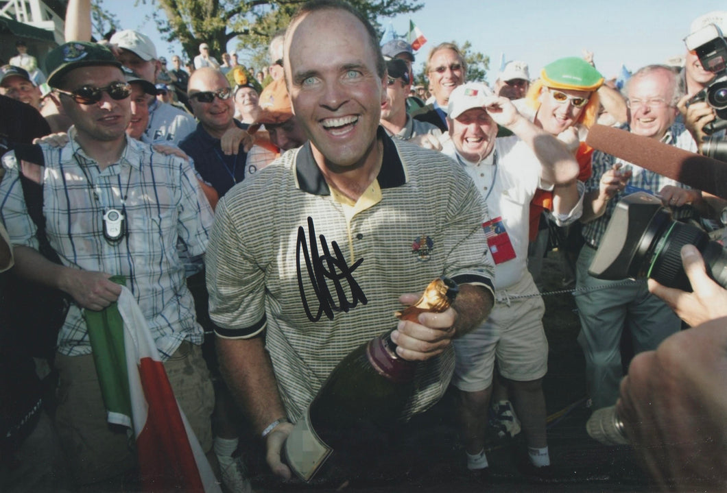 Thomas Levet signed 12x8” golf photo