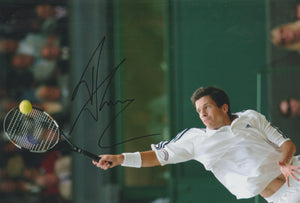 Tim Henman signed 12x8” Tennis Photo