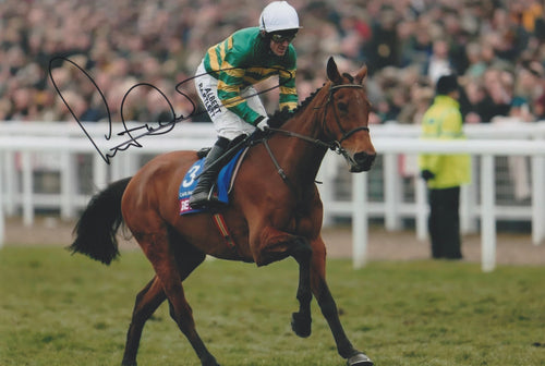 AP McCoy signed 12x8” horse racing photo