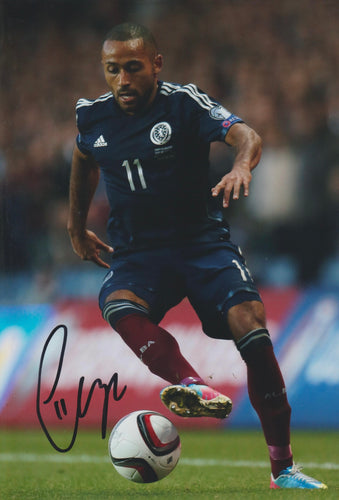 Ikechi Anya signed 12x8” Scotland photo