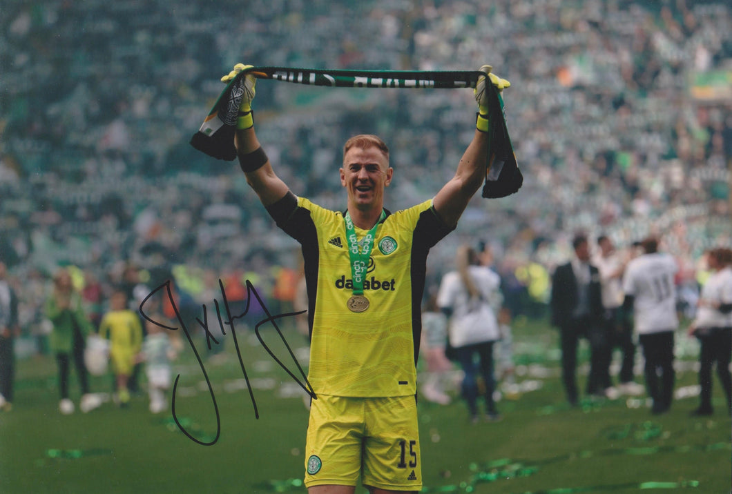 Joe Hart signed 12x8” Celtic photo