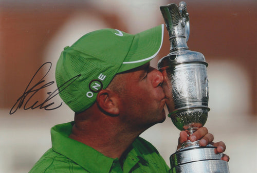 Stewart Cink signed 12x8” golf photo