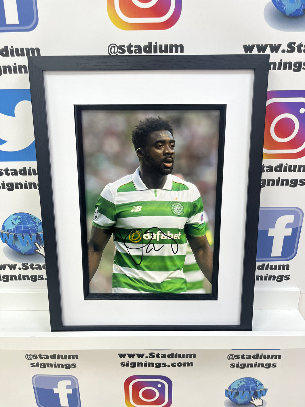 Kolo Toure signed and framed 12x8” Celtic photo