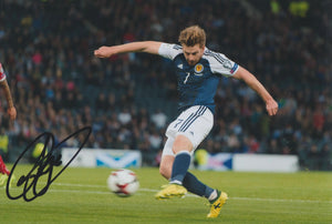 Stuart Armstrong signed 12x8” Scotland photo