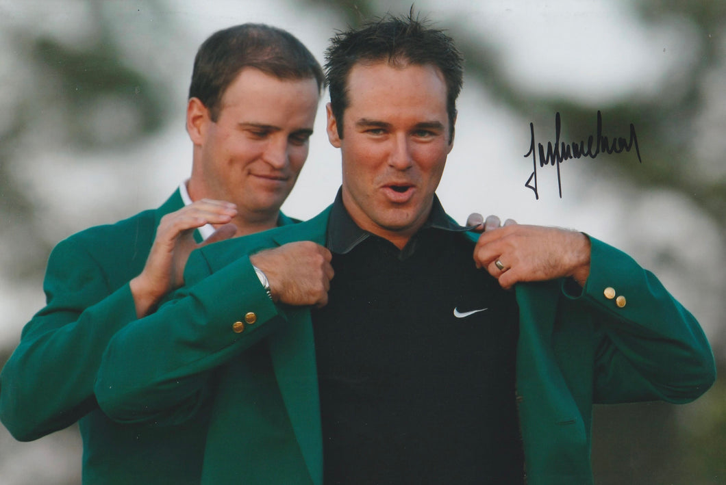 Trevor Immelman signed 12x8” Masters golf photo