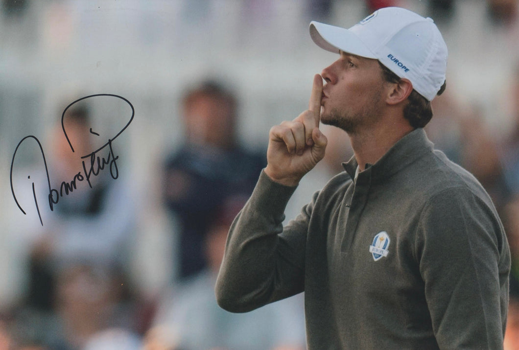 Thomas Pieters signed 12x8” golf photo