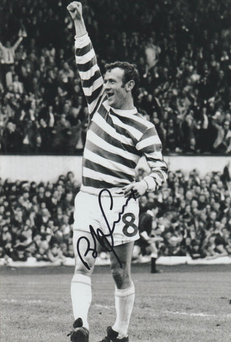 Bobby Lennox signed 12x8” Celtic photo