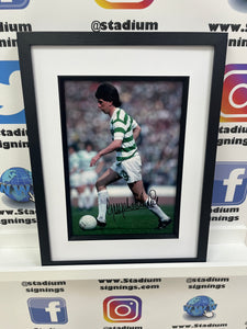 George McCluskey signed and framed 12x8” Celtic photo