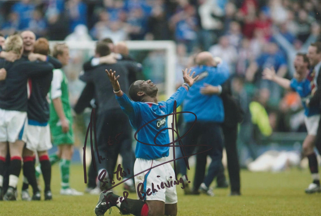 Marvin Andrews signed 12x8” Rangers photo