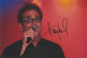 Huey Lewis signed 12x8” photo