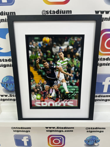 Jozo Simunovic signed and framed 12x8” Celtic photo