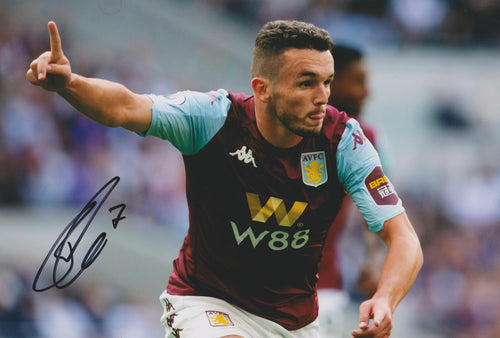 John McGinn signed 12x8” Aston Villa photo