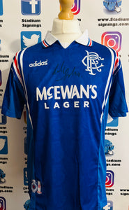 Richard Gough signed Rangers shirt