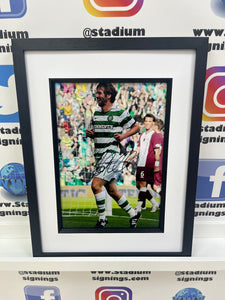 Paddy McCourt signed and framed 12x8” Celtic photo