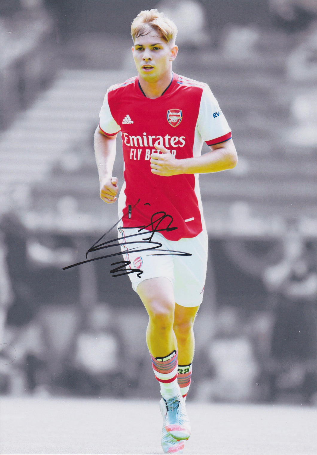 Emile Smith Rowe signed 12x8” Arsenal photo