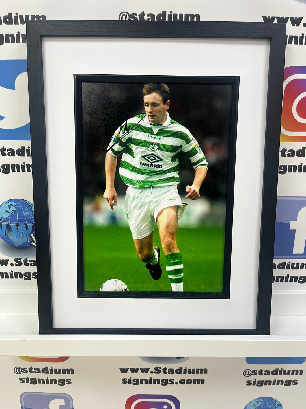 Tom Boyd signed and framed 12x8” Celtic photo