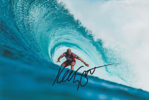 Kelly Slater signed 12x8” Surfing photo