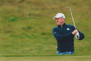 Jamie Donaldson signed 12x8” Ryder Cup golf photo