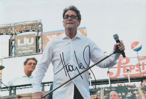 Huey Lewis signed 12x8” photo