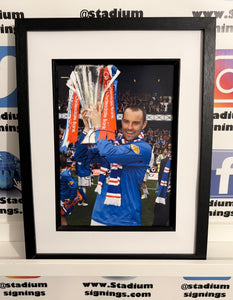 Kris Boyd signed and framed 12x8” Rangers photo