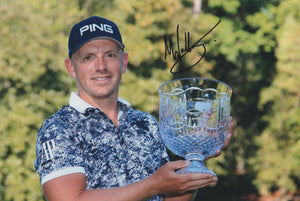 Matt Wallace signed 12x8” golf photo