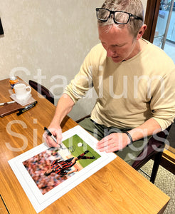 Gary Stevens signed 16x12” Rangers photo