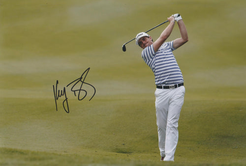 Keegan Bradley signed 12x8” golf photo