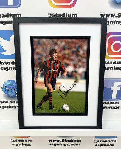 Gary Stevens signed and framed 12x8” Rangers photo