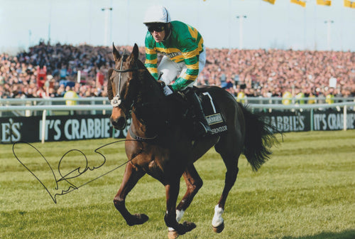 AP McCoy signed 12x8” horse racing photo