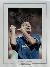 Load image into Gallery viewer, Paul Gascoigne signed 16x12” Rangers photo