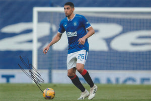 Leon Balogun signed 12x8” Rangers photo