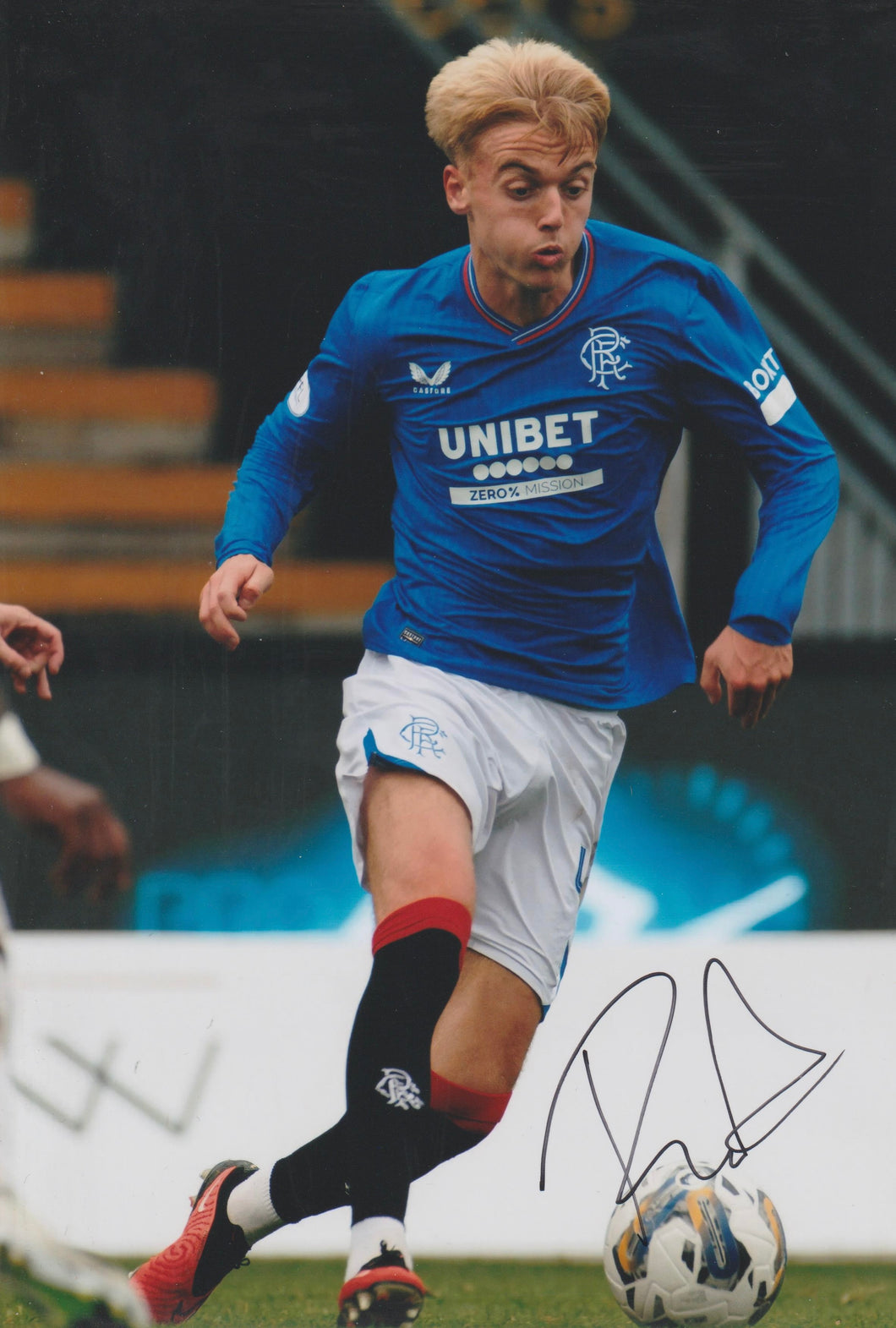 Ross McCausland signed 12x8” Rangers photo