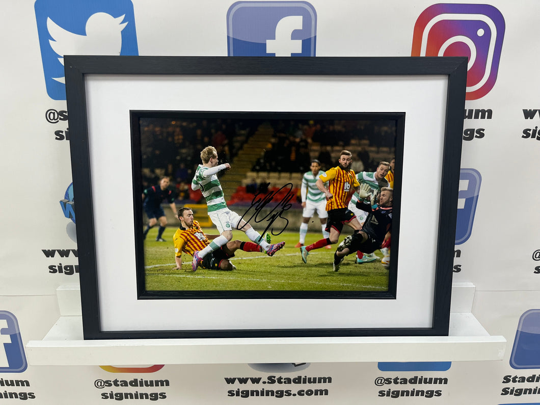 Gary Mackay-Steven signed and framed 12x8” Celtic photo