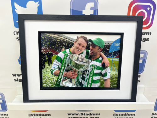 Aiden McGeady signed and framed 12x8” Celtic photo