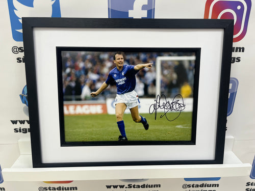 Trevor Steven signed and framed 12x8” Rangers photo