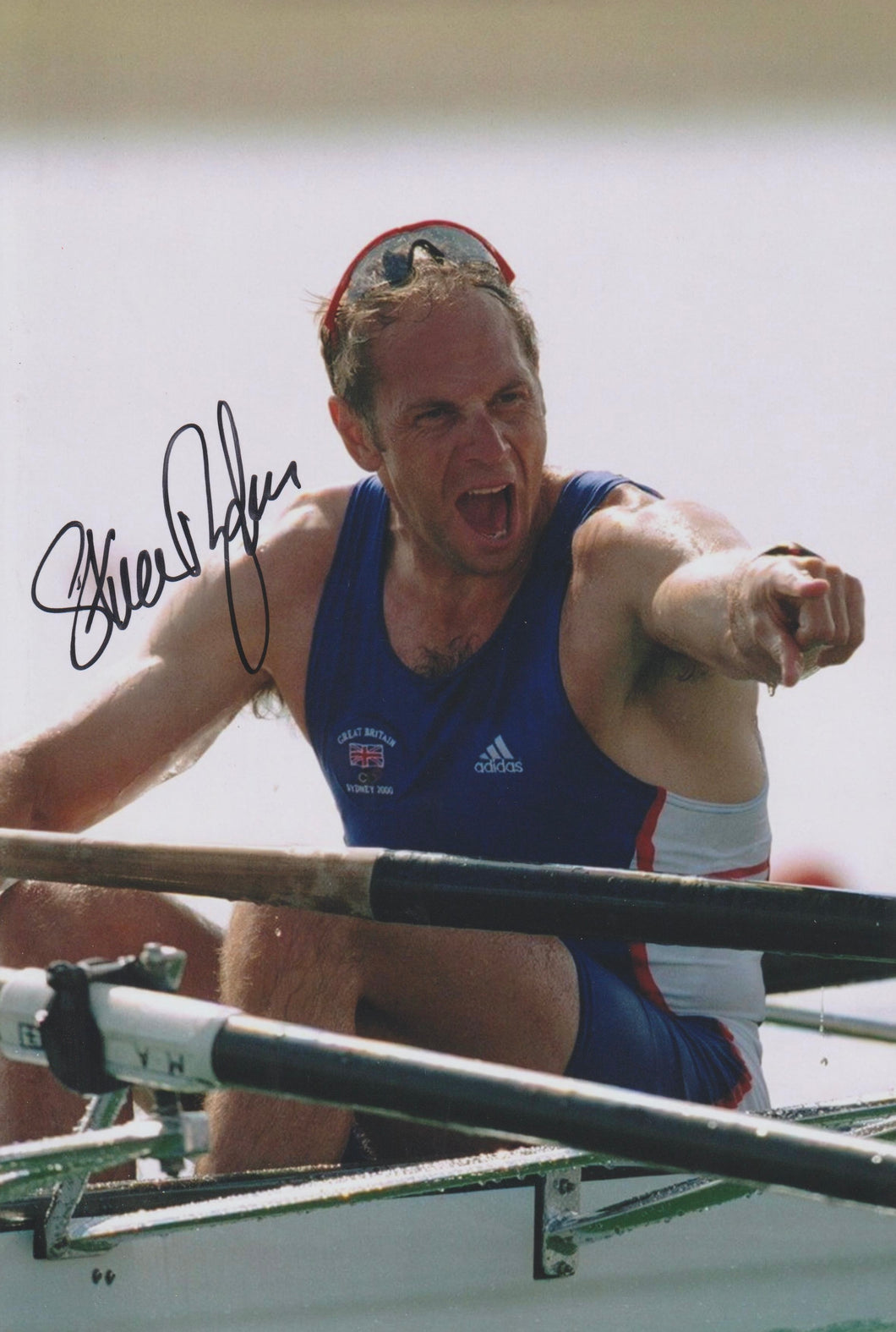 Steve Redgrave signed 12x8” Rowing photo