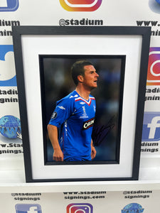 Barry Ferguson signed and framed 12x8” Rangers photo