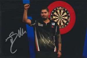 Jelle Klaasen signed 12x8” darts photo