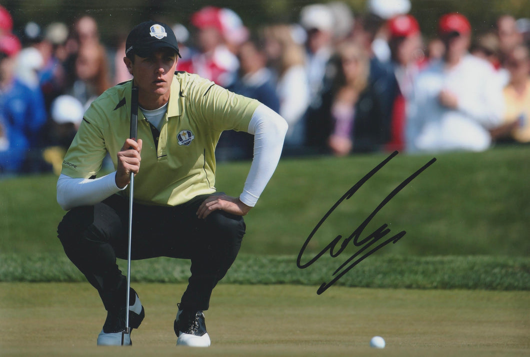 Nicolas Colsaerts signed 12x8” Ryder Cup golf photo