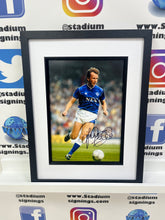 Load image into Gallery viewer, Trevor Steven signed and framed 12x8” Everton photo