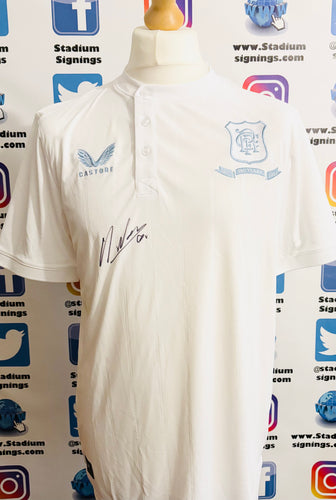 Nacho Novo signed Rangers Shirt