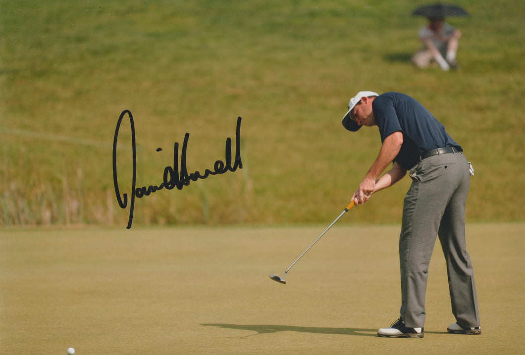 David Howell signed 12x8” golf photo