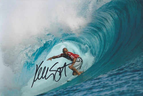 Kelly Slater signed 12x8” Surfing photo