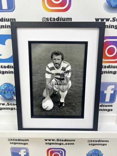 Danny McGrain signed and framed 12x8” Celtic photo