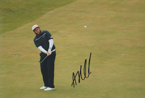 Andrew “Beef” Johnson signed 12x8” golf photo